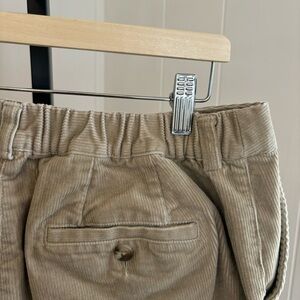 LL Bean Tan Corduroy Classic Curvy Fit Chino Pants Womens 14 Petite - 31x28